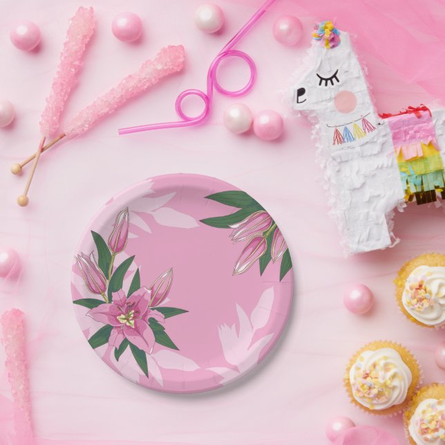 Prato De Papel Placas De Papel Liloso, Brilhantes E Brilhantes (Festa)