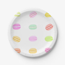 Placas de papel Macaron
