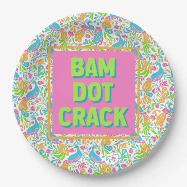 Prato De Papel Placas de papel Mahjong (Frente)