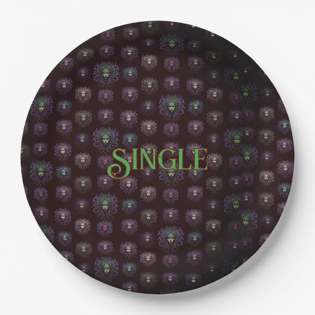 Prato De Papel Placas De Papel Medusa (Frente)