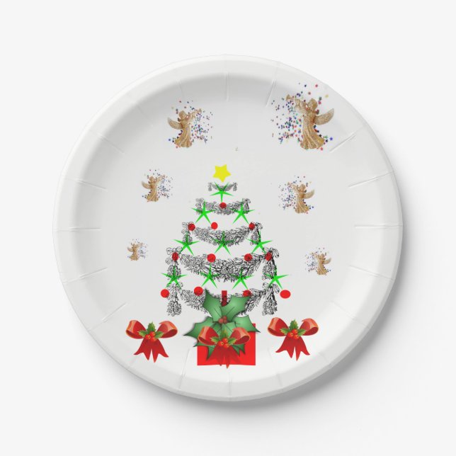 Prato De Papel Placas de papel Natal (Frente)