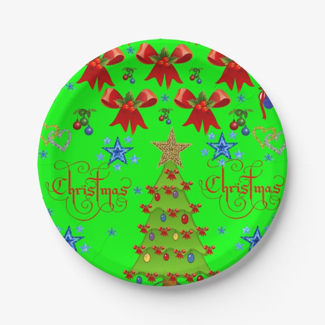 Prato De Papel Placas de papel Natal (Frente)