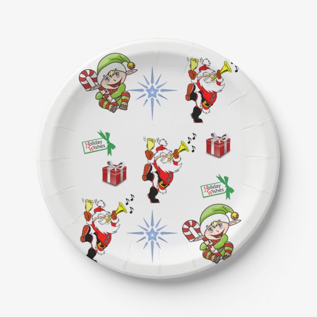 Prato De Papel Placas de papel Natal (Frente)