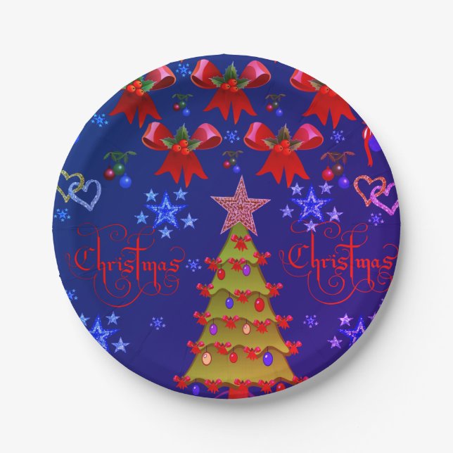 Prato De Papel Placas de papel Natal (Frente)