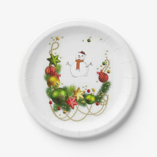 Prato De Papel Placas de papel Natal