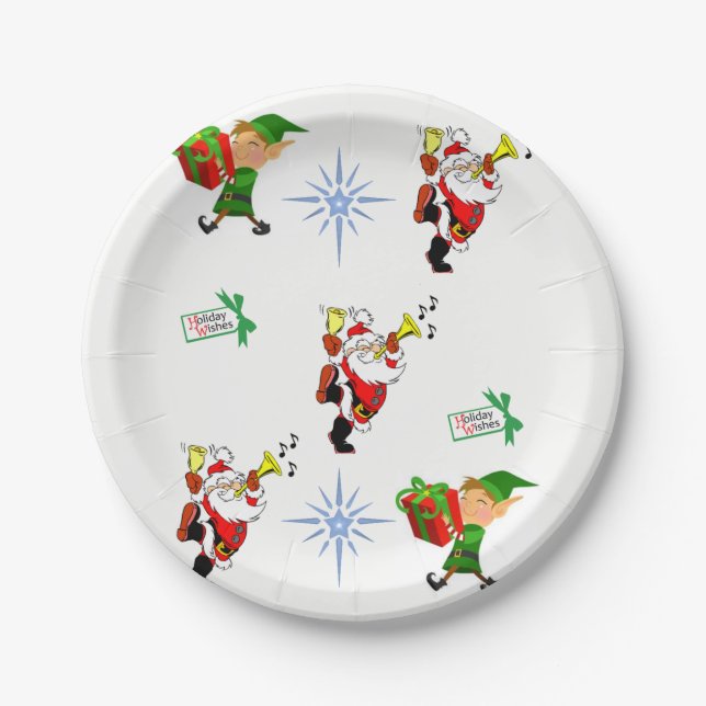 Prato De Papel Placas de papel Natal (Frente)