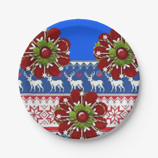 Prato De Papel Placas de papel Natal (Frente)