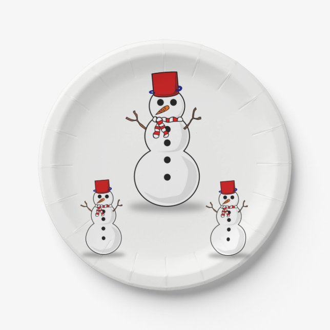 Prato De Papel Placas de papel Natal (Frente)