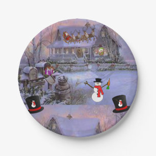 Prato De Papel Placas de papel Natal