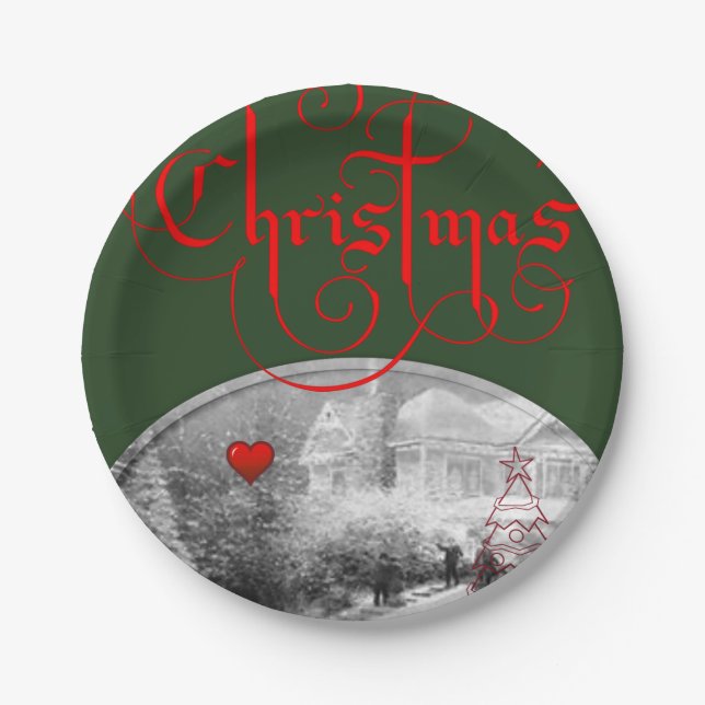 Prato De Papel Placas de papel Natal (Frente)