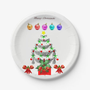 Prato De Papel Placas de papel Natal