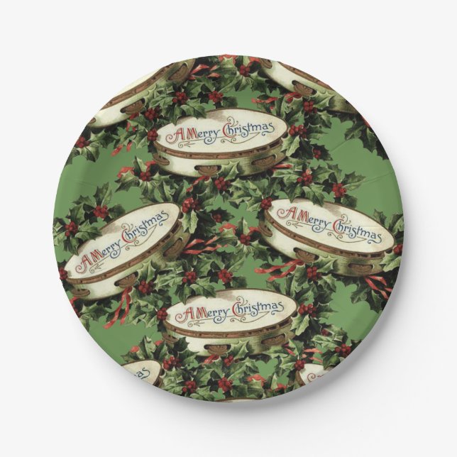 Prato De Papel Placas de papel Natal (Frente)