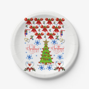 Prato De Papel Placas de papel Natal