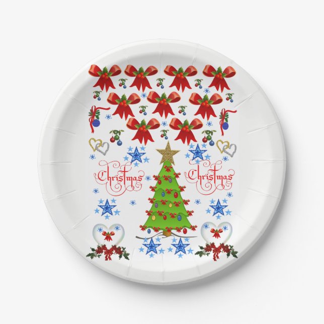Prato De Papel Placas de papel Natal (Frente)