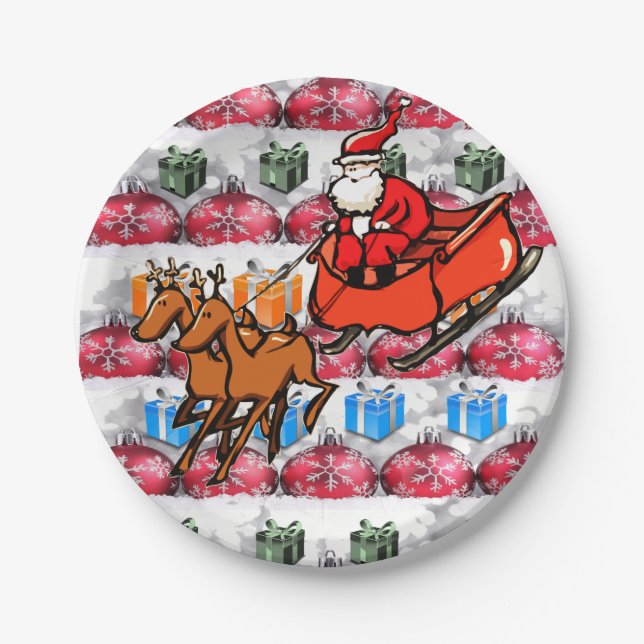 Prato De Papel Placas de papel Natal (Frente)