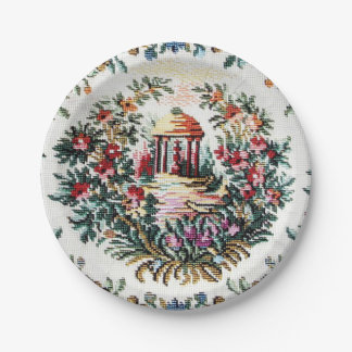 PRATO DE PAPEL PLACAS DE PAPEL NEEDLEPOINT LANDSCAPE 2
