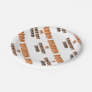 Prato De Papel PLACAS DE PAPEL - o BOURBON é comida do conforto