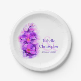 Prato De Papel Placas de papel para a orquídea de cor aquosa