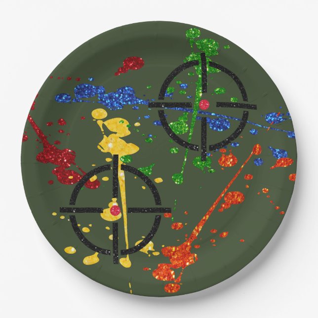 Prato De Papel Placas de papel para alvos do grupo de pinball com (Frente)