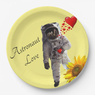 Prato De Papel Placas de papel para astronautas de girassol