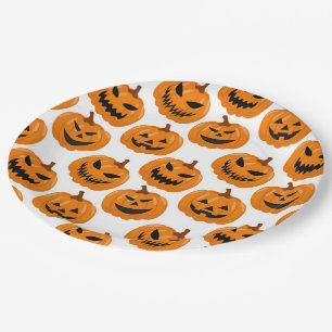 Prato De Papel Placas de papel para bombeiros do Halloween