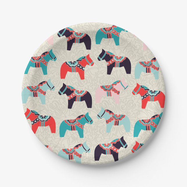 Prato De Papel Placas de papel para cavalos Dala (Frente)