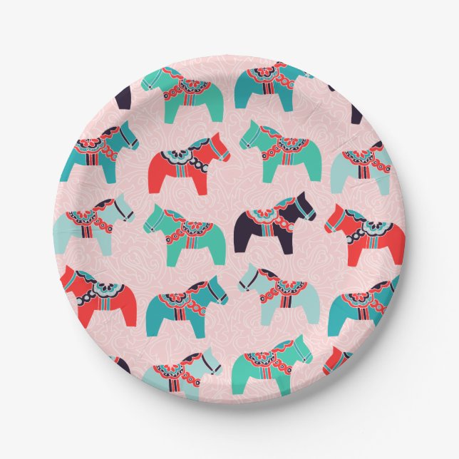 Prato De Papel Placas de papel para cavalos Dala (Frente)