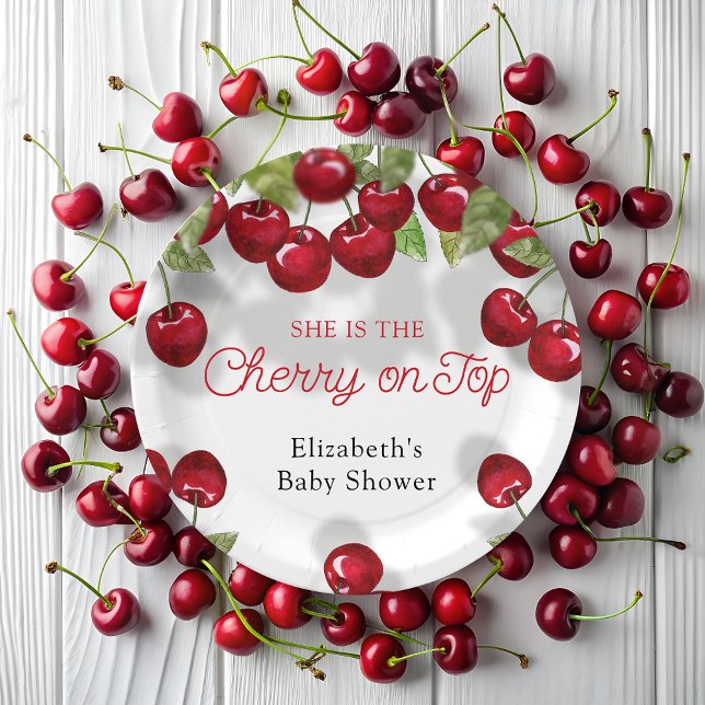 Prato De Papel Placas de papel para Chá de fraldas de cereja Berr (Criador carregado)