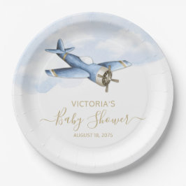 Prato De Papel Placas de papel para Chá de fraldas do avião Vinta