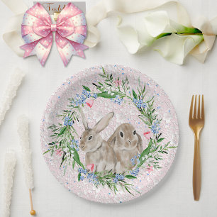 Prato De Papel Placas de papel para coelhos de páscoa