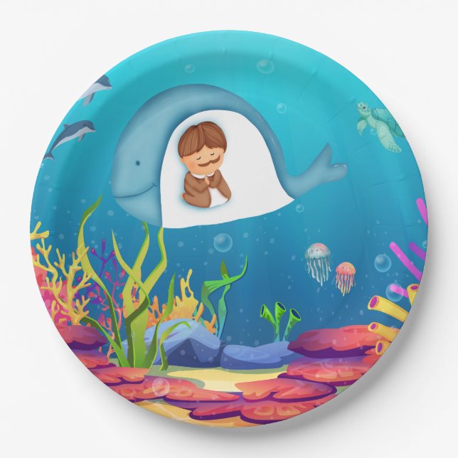 Prato De Papel Placas de papel para crianças - Festa divertida e  (Frente)