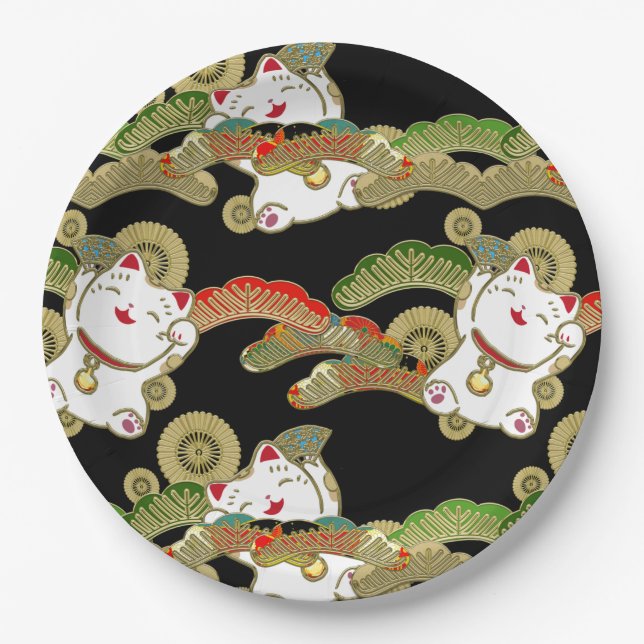 Prato De Papel Placas de papel para design japonês (Frente)