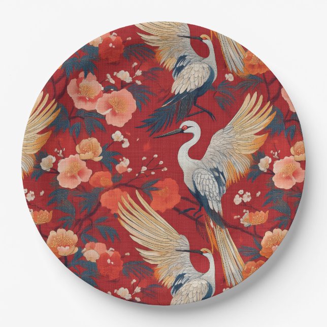 Prato De Papel Placas de papel para design japonês (Frente)