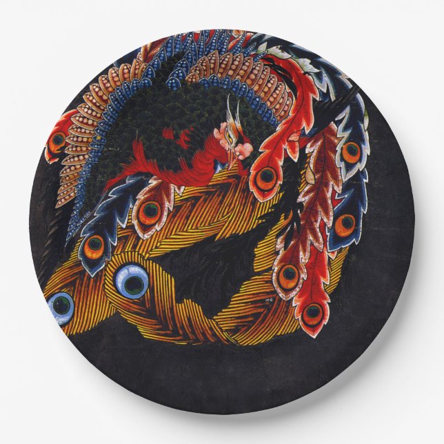 Prato De Papel Placas de papel para design japonês (Frente)