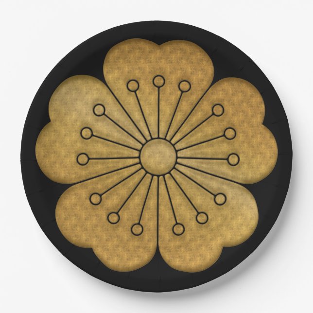 Prato De Papel Placas de papel para design japonês (Frente)