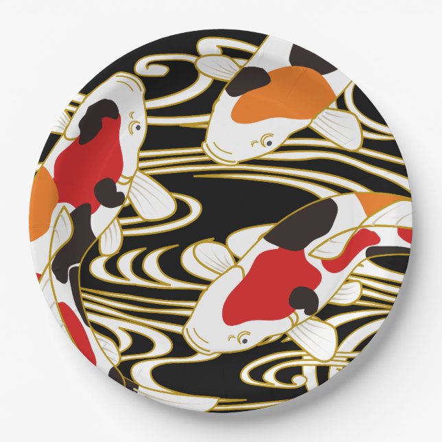 Prato De Papel Placas de papel para design japonês (Frente)