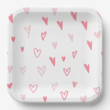 Placas de papel para dia de São Valentim