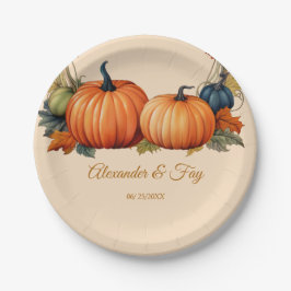 Prato De Papel Placas de papel para disposição de abóbora
