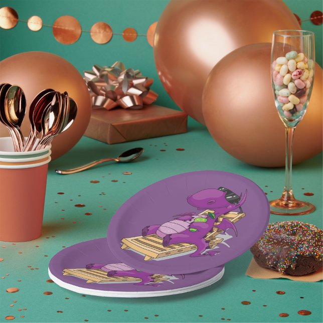 Prato De Papel Placas de papel para férias de dragões (Criador carregado)