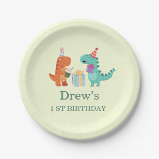 Prato De Papel Placas de papel para Festa de aniversário de dinos