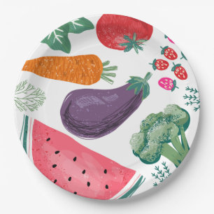 Prato De Papel Placas de papel para Frutas e vegetais cultivadas 