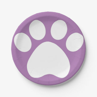 Prato De Papel Placas de papel para impressão pawprint
