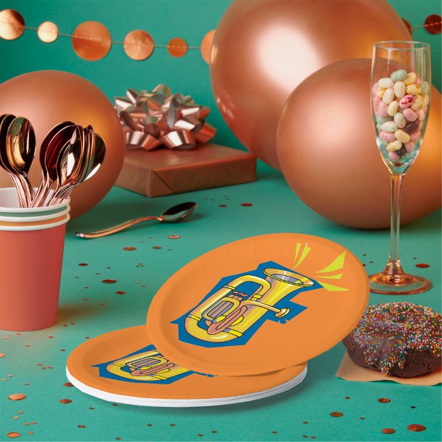 Prato De Papel Placas de papel para instrumentos Tuba (Criador carregado)