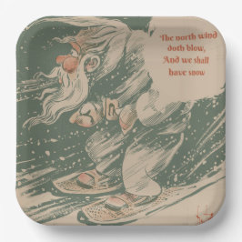 Prato De Papel Placas de papel para o vento norte