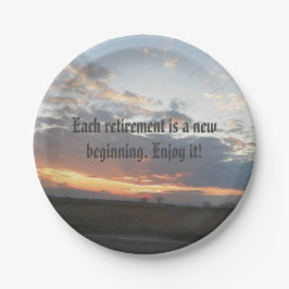 Prato De Papel placas de papel para partidos de aposentação