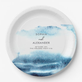 Prato De Papel Placas de papel para um casamento moderno.