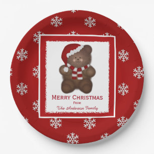 Prato De Papel Placas de papel para urso de pelúcia de Papais no