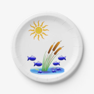 Prato De Papel Placas de papel Peixe