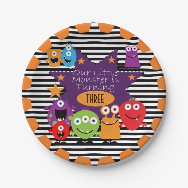 Prato De Papel Placas de papel pequenas de feliz aniversario do (Frente)