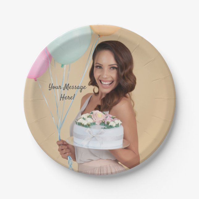 Prato De Papel Placas de papel personalizadas (Frente)